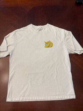 Arizona Jean Company off white Tee with Yellow Banana Print